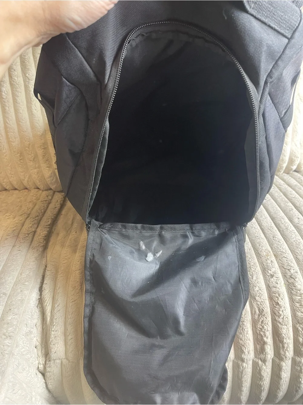 Athleta Black Men’s Backpack with Front Bungee Cord